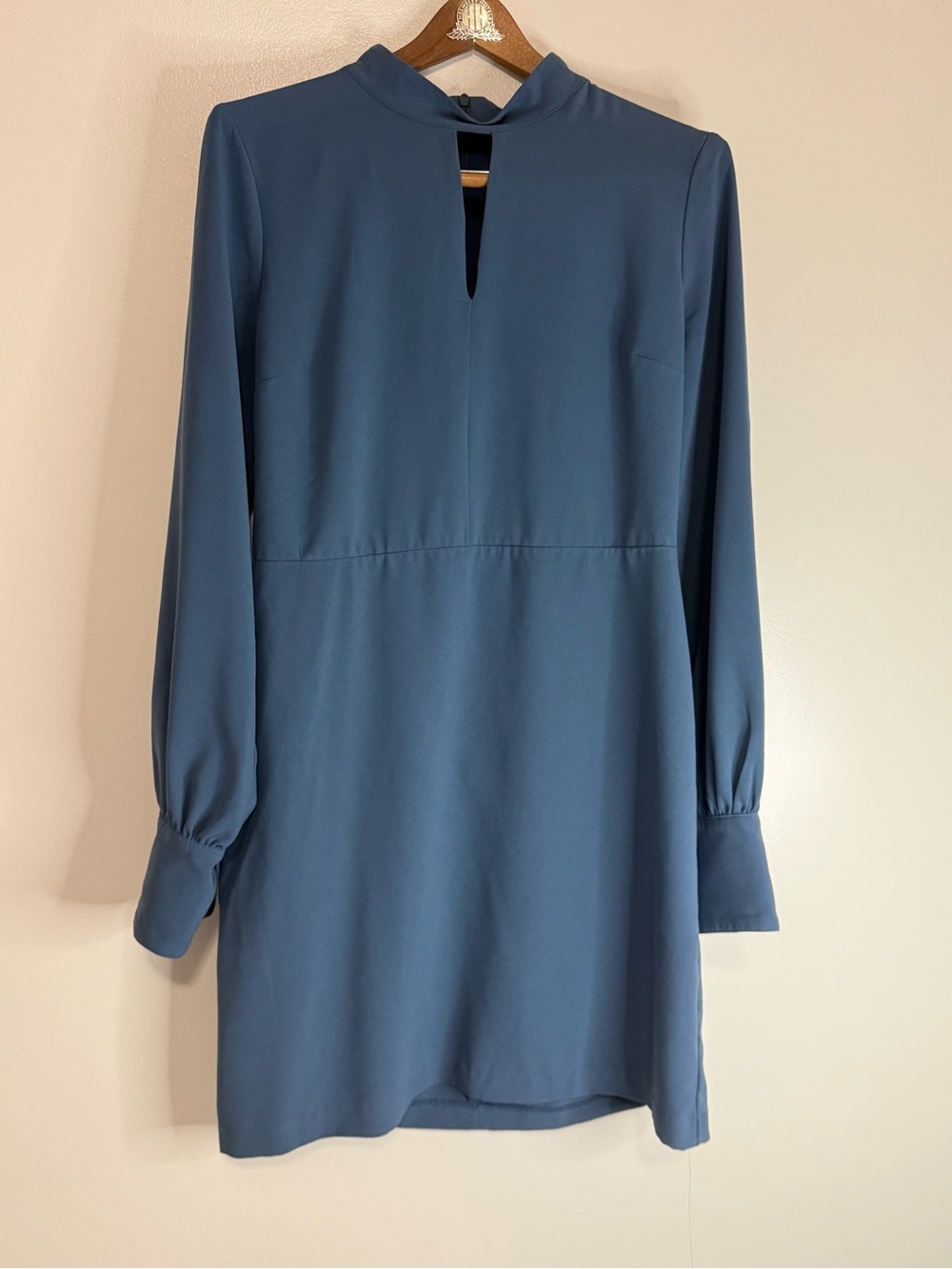 Banana Republic Women’s Slate Blue Long Sleeve Shift Dress size 8T